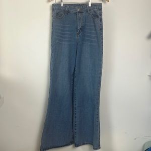 Shein wide flare jeans size medium